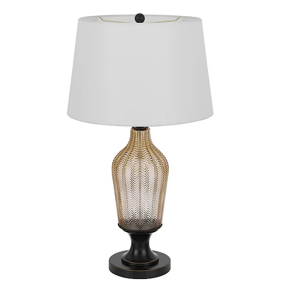 Cal Lighting Fluted Table Lamp BO-3046TB