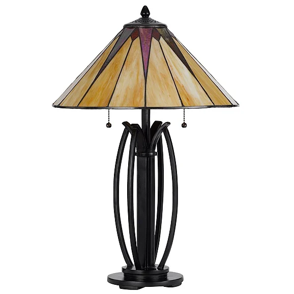 Cal Lighting 3105 Tiffany Table Lamp BO-3105TB