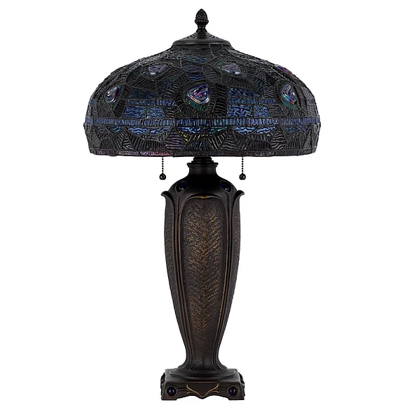 Cal Lighting 3107 Tiffany Table Lamp BO-3107TB