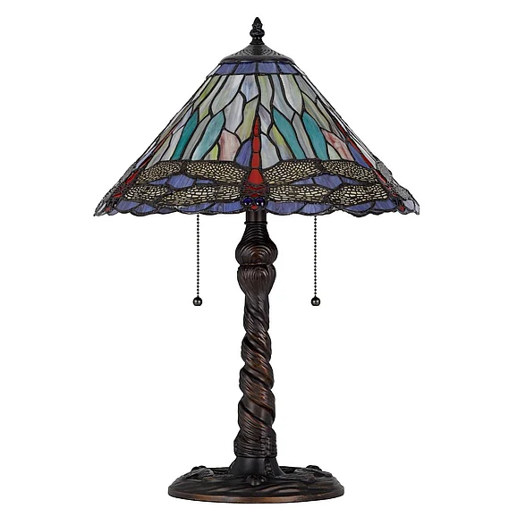 Cal Lighting 3109 Tiffany Table Lamp BO-3109TB