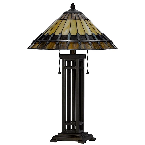Cal Lighting 3111 Tiffany Table Lamp BO-3111TB