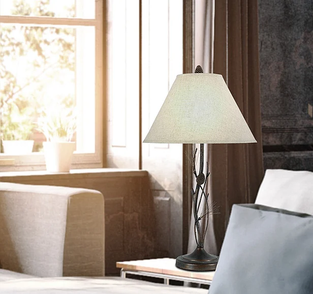 Cal Lighting Pine Table Lamp BO-961TB
