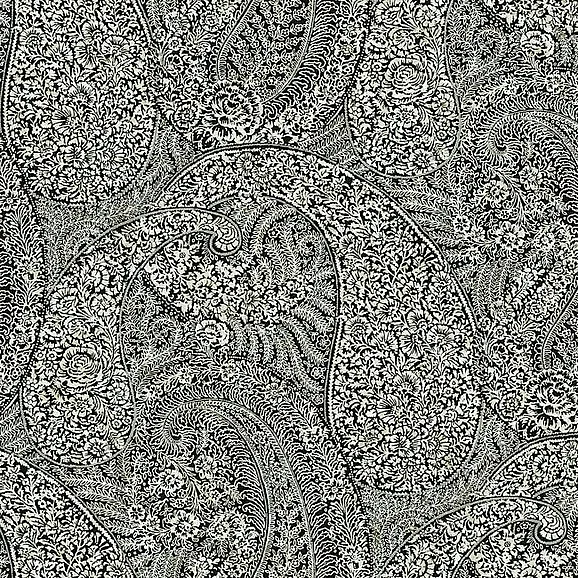 York Bohemian Luxe E38 Kashmir Dreams Paisley Wallpaper in Black BO6654 (Double Roll) FedEx/UPS