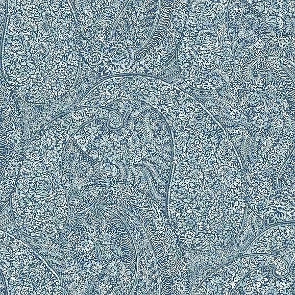 York Bohemian Luxe E38 Kashmir Dreams Paisley Wallpaper in Blue BO6655 (Double Roll) FedEx/UPS