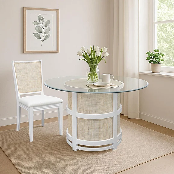 Cottage Creek Boca 3pc Dining Room Set in White