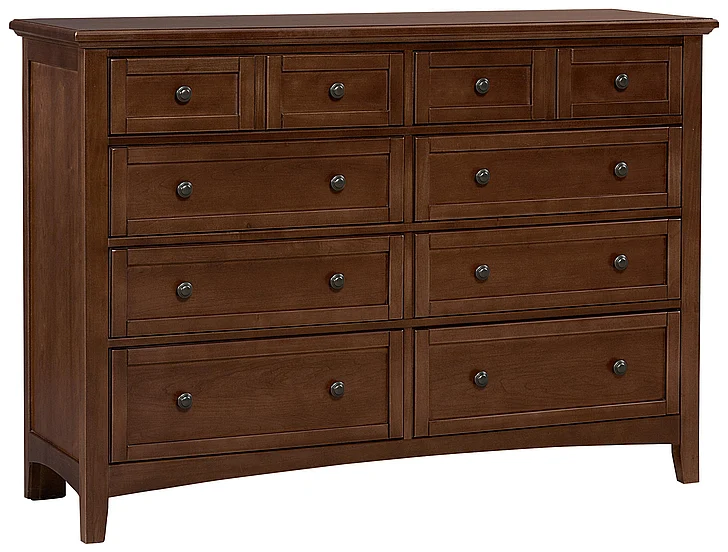 Vaughan-Basset Bonanza 8-Drawer Triple Dresser in Cherry