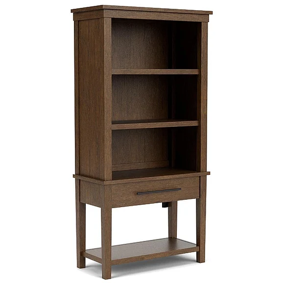 Riverside Furniture Calhoun Bookcase in Whiskey Oak 61737
