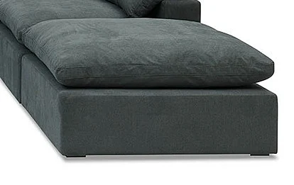 Salt Flat Bowe Classic Ottoman in Graphite SFBOCLOTT00GP CLOSEOUT