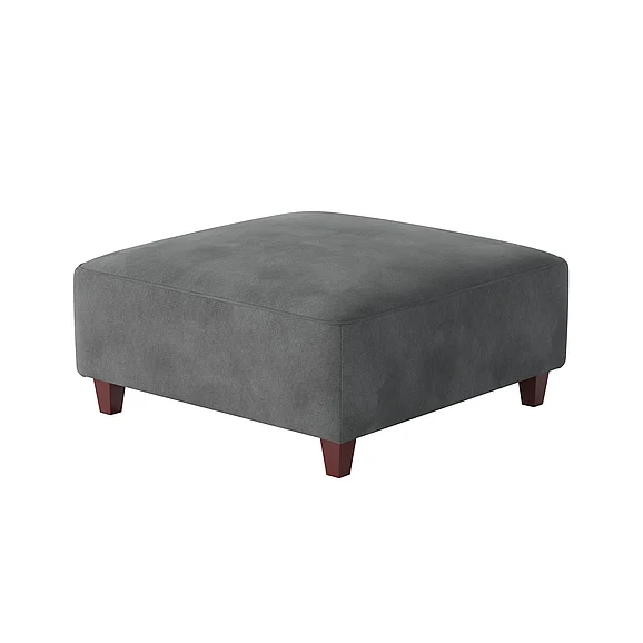 Southern Motion (Fusion) Bella Asphalt Cocktail Ottoman in Grey 109-C