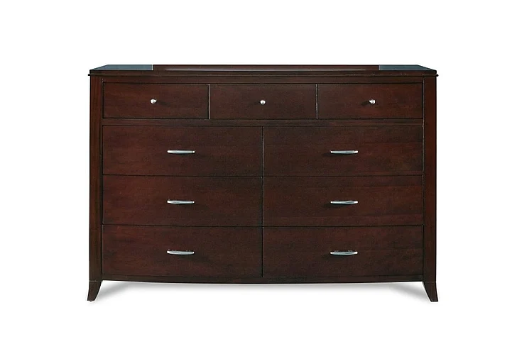 Modus Brighton 9 Drawer Dresser In Cinnamon Finish BR1582