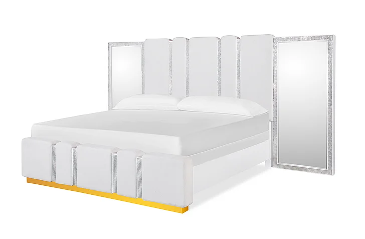 Cosmos Zoe King Bed White ZOE-KB