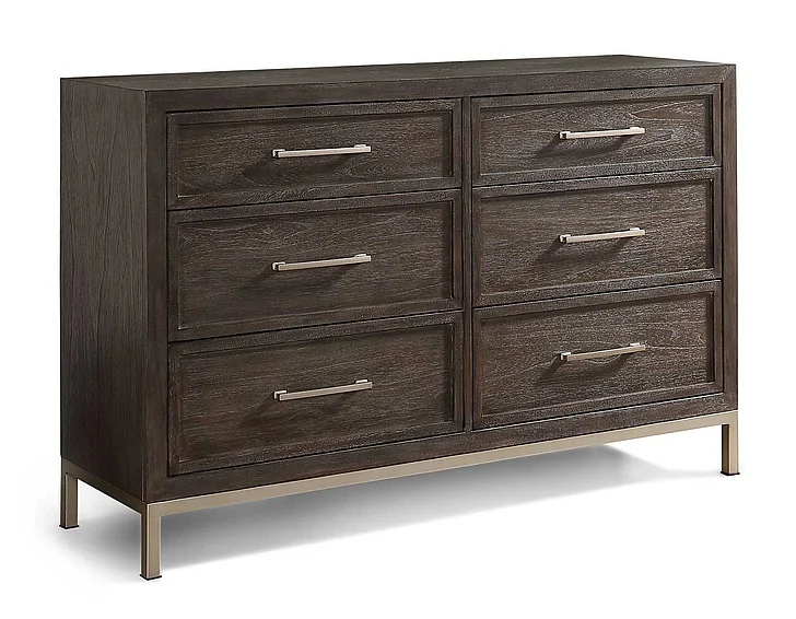 Steve Silver Broomfield 6 Drawer Dresser in Walnut BR950DRT