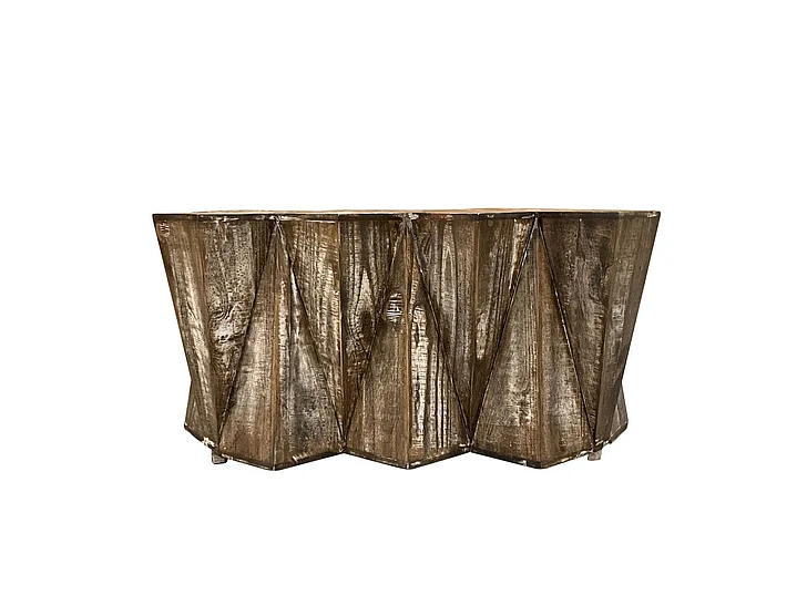 Split Nickel Bradley Coffee Table MIC-BRADLEY-CT | COBR31