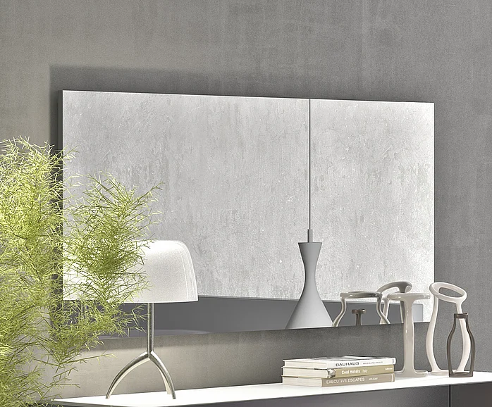 J&M Braga Mirror in Grey Lacquer 178671-M CLOSEOUT