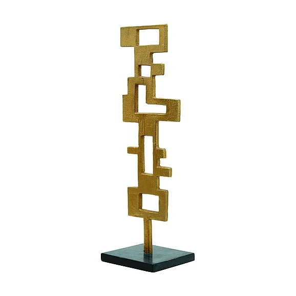 Worlds Away Brax Brutalist Metal Scuplture BRAX