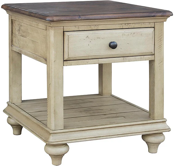 Cottage Creek Brockton End Table in Light Wheat 2391-0490