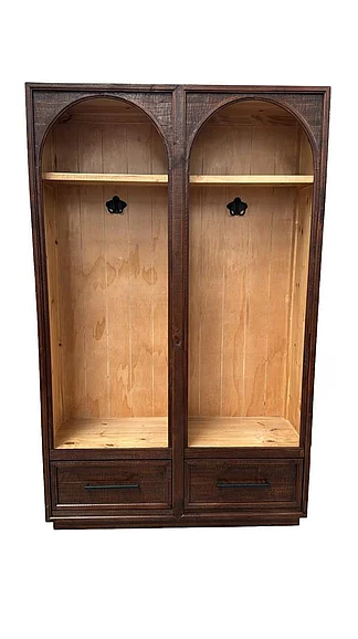Split Nickel Brooks Double Hall Tree MIC-BROOKS-2HT | COB42HT