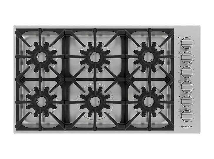 BlueStar 36″ X-8 Cooktop in Stainless Steel BSDCTX8366B