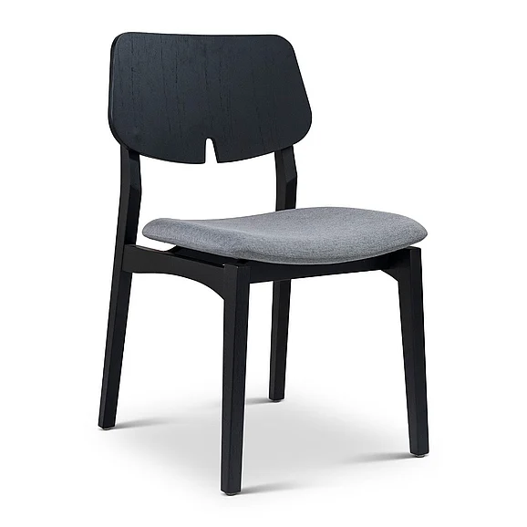 Urbia Modern Brazilian Beth - Side Chair - Essence Grey Seat - Ebano Frame BSM-208059-10 CLOSEOUT