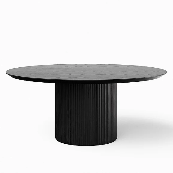 Urbia Modern Brazilian Atenas - 71" Round Dining Table - Ebano Frame BSM-208098-02