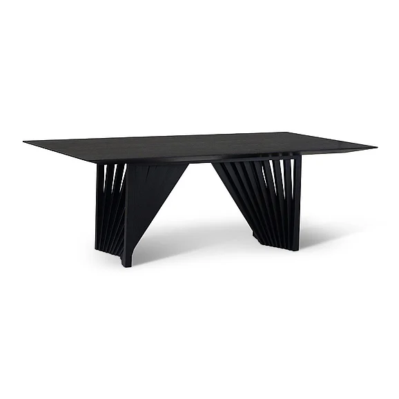 Urbia Modern Brazilian Laguna - Wooden Top Dining Table - Ebano Frame BSM-208223-04