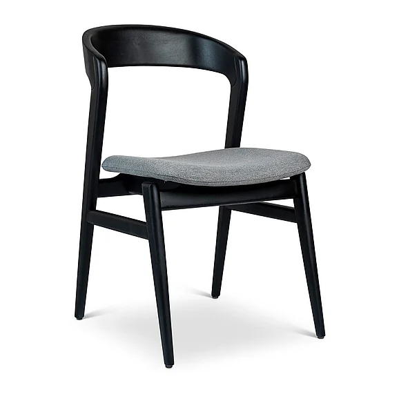Urbia Modern Brazilian Velma - Side Chair - Essence Grey Seat - Ebano Frame BSM-226870-02