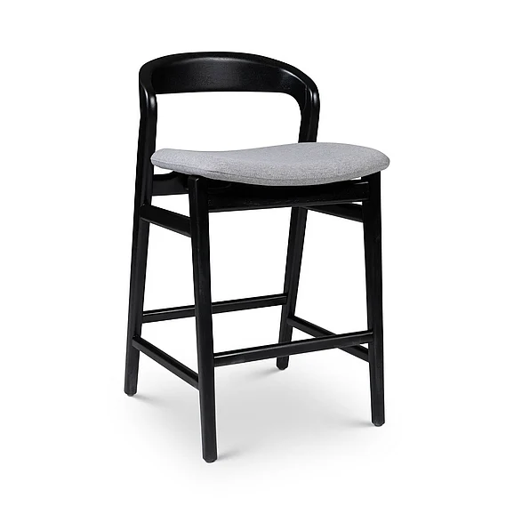 Urbia Modern Brazilian Velma - Counter Stool - Essence Grey Seat - Ebano Frame BSM-226890-02 CLOSEOUT