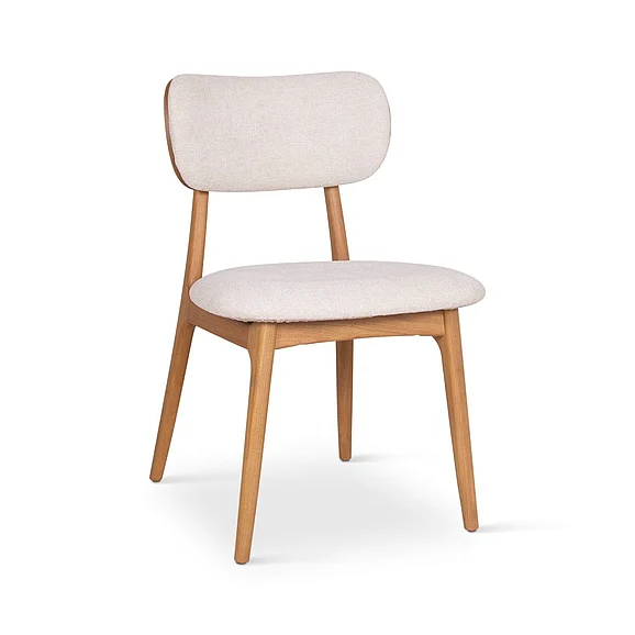 Urbia Modern Brazilian Claudia Side Chair - Harvest Natural Upholstery - Damasco Frame BSM-235109-04