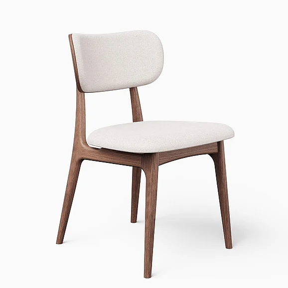 Urbia Modern Brazilian Claudia Side Chair - Harvest Natural Upholstery - Nogal Frame BSM-235109-06