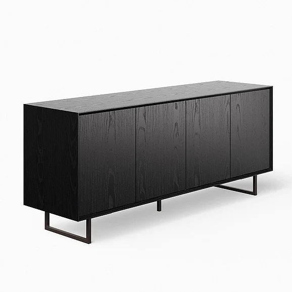 Urbia Modern Brazilian Quadrum Buffet - Ebano BSM-235196-04