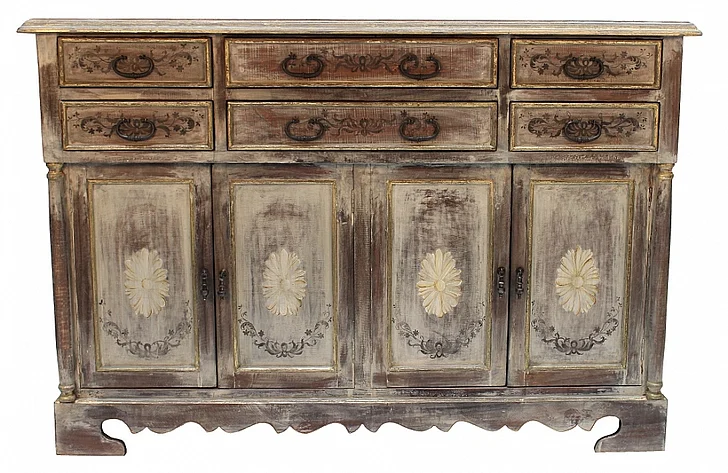 Peninsula Labrega Buffet in Grey with Gold/Lavender BU-006-1004