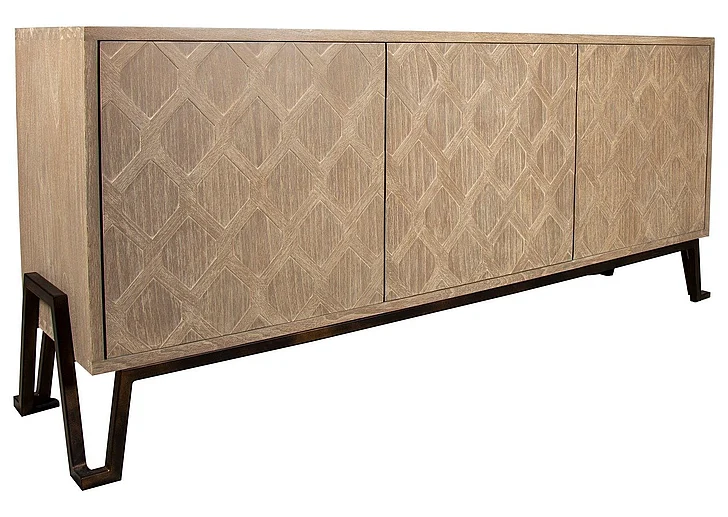 Capris Furniture 332 Buffet in Modern Grey BU332 CUSTOM ITEM