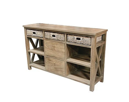Capris Furniture 752 Buffet in Grey Wash BU752GW CUSTOM ITEM