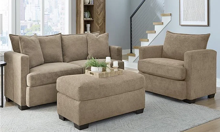 Peak Living 5300 2pc Living Room Set in Patagonia Praline CUSTOM ITEM