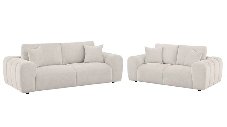 Coaster Burnett 2pc Living Room Set in Ivory