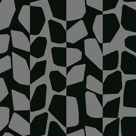 York Black and White Resource Library E40 Primitive Vines Wallpaper in Metallic/Black BW3894 (Double Roll) FedEx/UPS