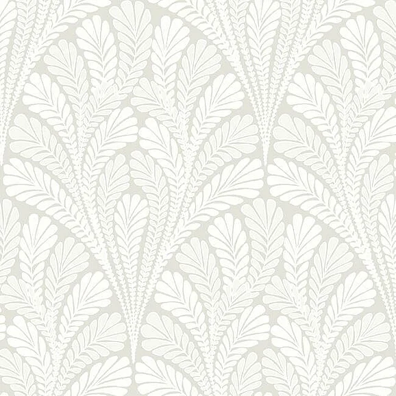 York Damask Resource Library E39 Shell Damask Wallpaper in Neutral/Pearl BW3952 (Double Roll) FedEx/UPS