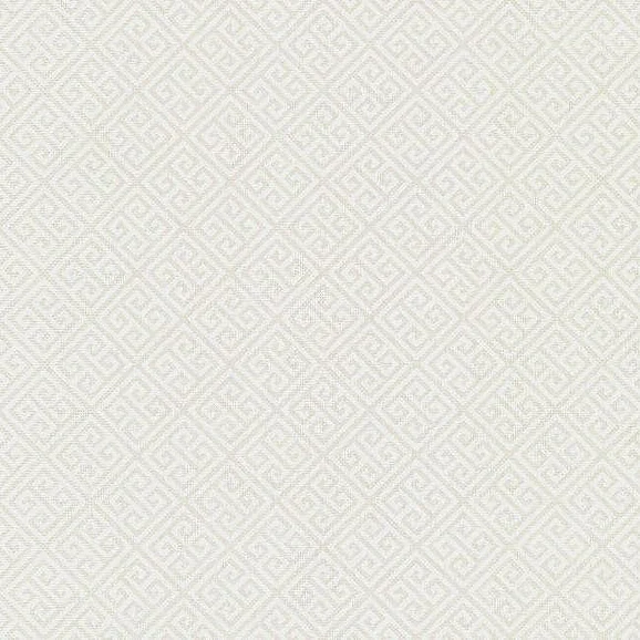 York Black and White Resource Library E40 Grecian Geometric Wallpaper in Pearl/White BW3991 (Double Roll) FedEx/UPS
