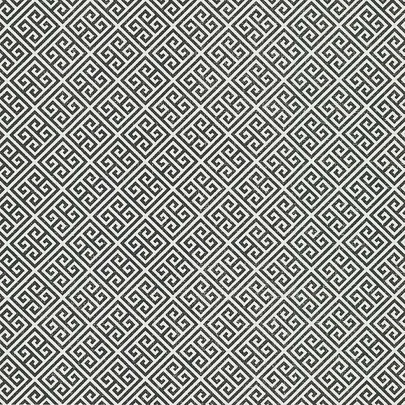 York Black and White Resource Library E40 Grecian Geometric Wallpaper in Black BW3992 (Double Roll) FedEx/UPS