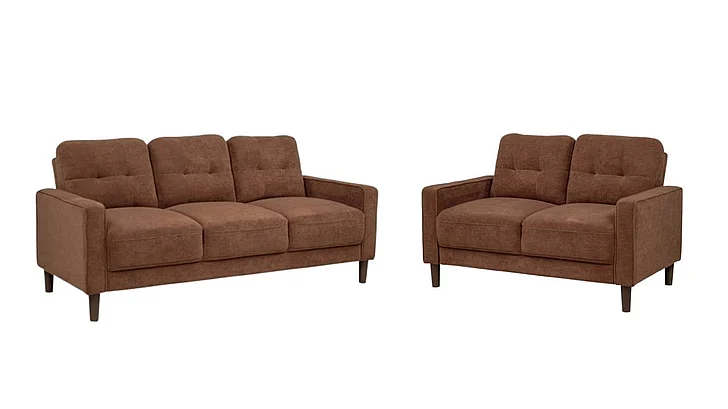 Coaster Bowen II 2pc Living Room Set in Rust