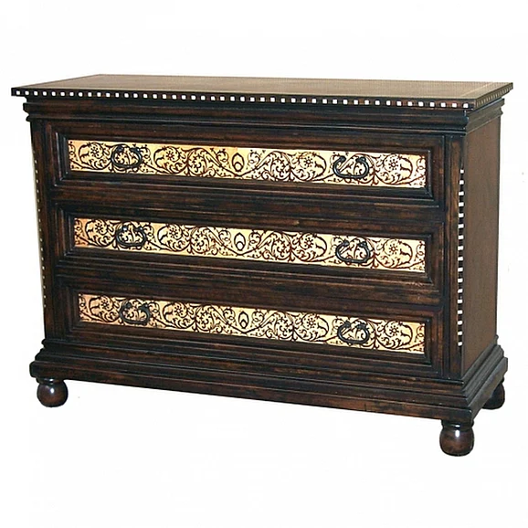 Galerias Arther Mezquite and Rosewood Chest in Antique C-03/Pita