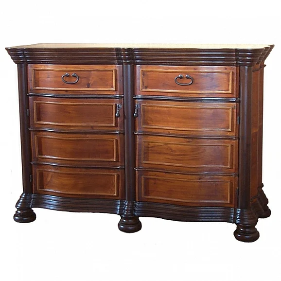 Galerias Arther Ondulated Rosewood Buffet in 2 Sections C-05-2M/Bombe&acute;