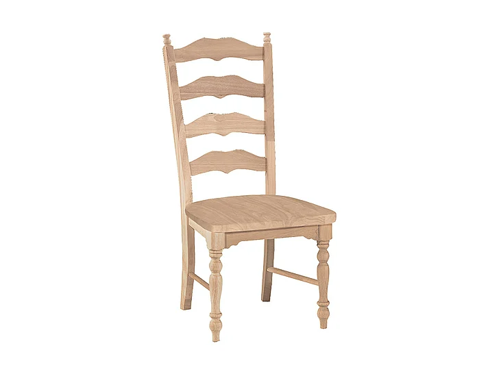 John Thomas Unfinished Maine Ladderback Side Chair C-2170B