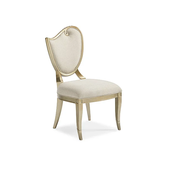 Caracole Furniture Fontainebleau Left Side Chair in Champagne Mist C062-419-283