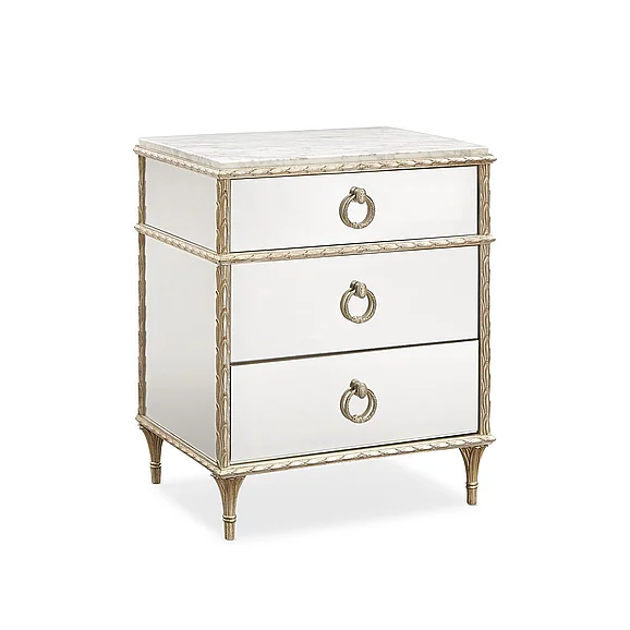Caracole Furniture Fontainebleau Nightstand in Aglow C063-419-064
