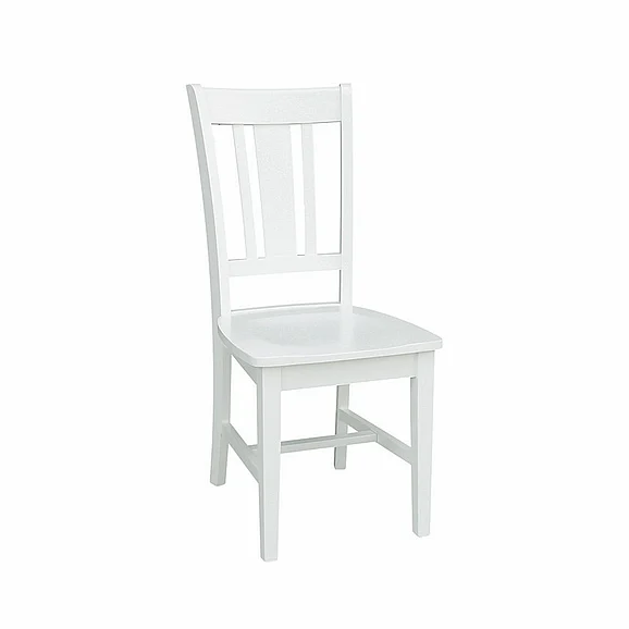 John Thomas Dining Essentials San Remo Side Chair in Pure White Ci08-10B