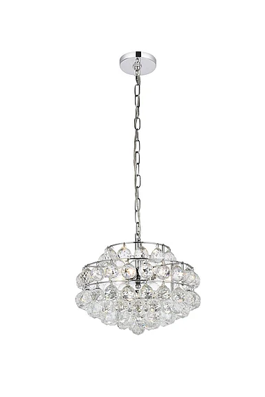 Elegant Savannah 14 In. Pendant in Chrome 1106D14C CLOSEOUT