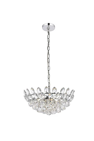 Elegant Emilia 18 In. Pendant in Chrome 1104D18C CLOSEOUT