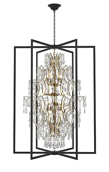 Vinci Lighting Amare Chandelier in Black C10421-36AB/BK