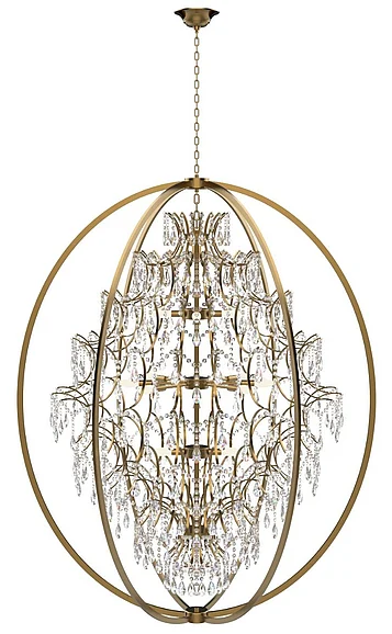Vinci Lighting Bella Chandelier in Aged Brass C10821-48AB